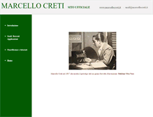 Tablet Screenshot of marcellocreti.it